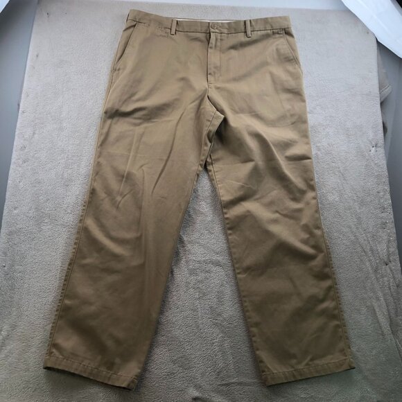 Dockers Mens D3 Classic Pants Size 40x32 Flat Front Khaki Straight Chino Casual - Picture 15 of 16